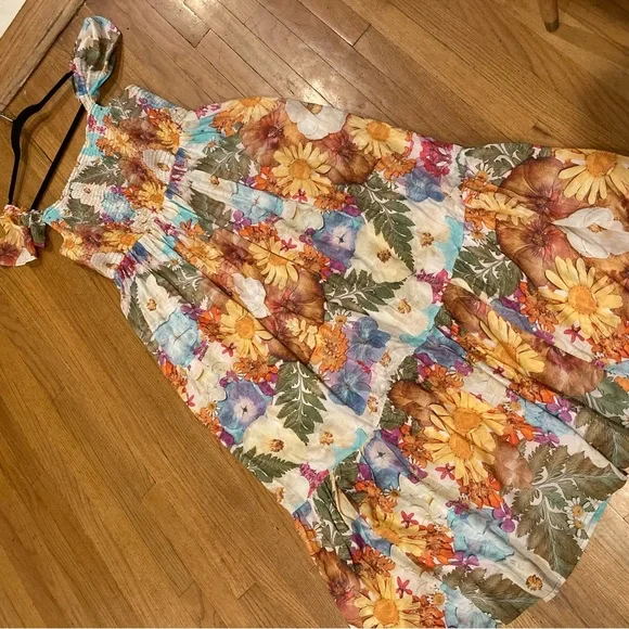 Anthropologie Moxy Collective Smocked
Floral Flutter Sleeve Sleep Dress - Picture 9 of 13